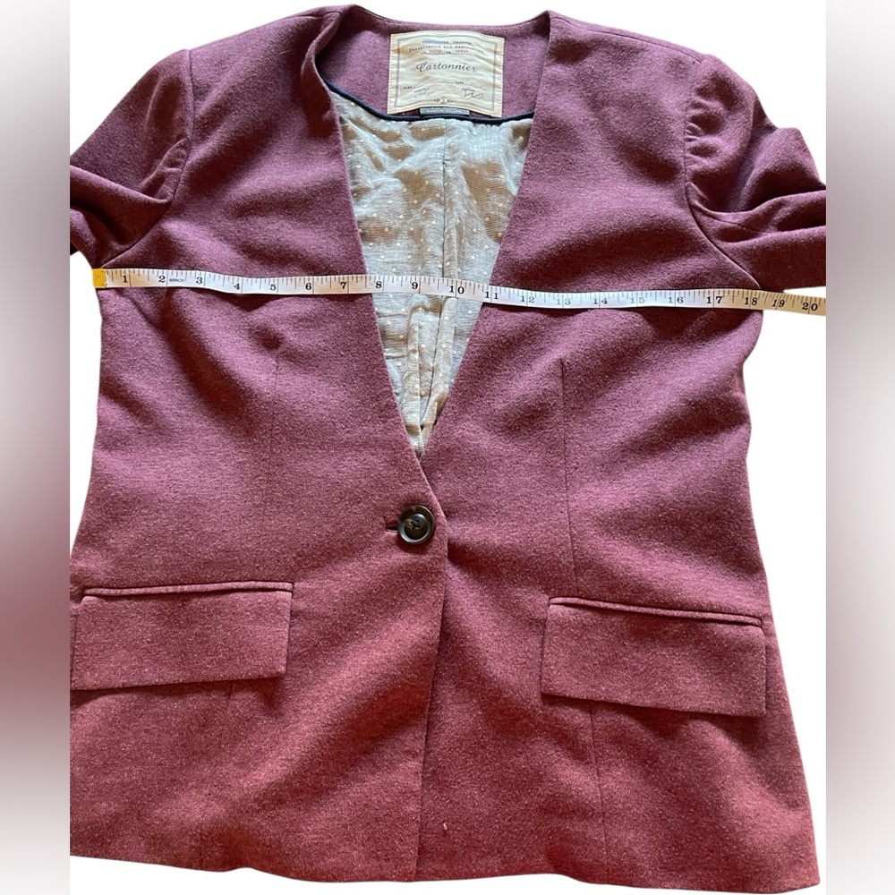 Anthropologie Cartonnier Single Button Blazer Size Small - Picture 6 of 13